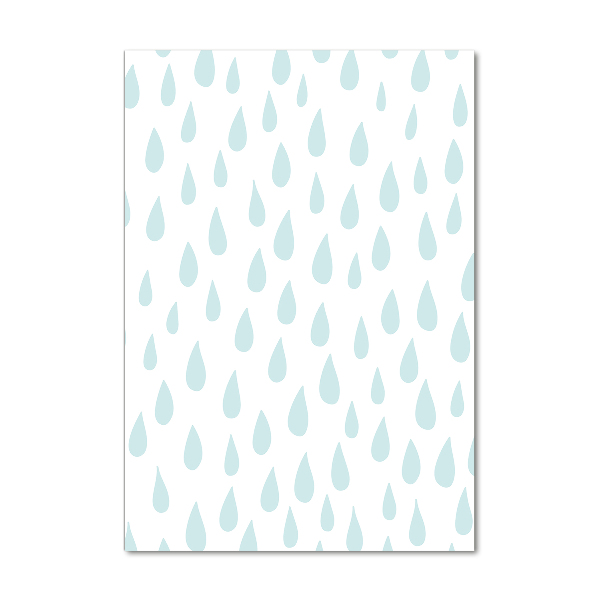 Glasbild vertikales Tröpfchen