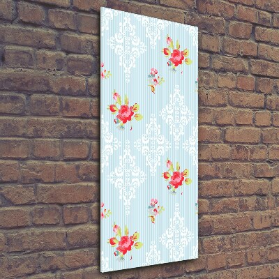 Foto auf glas vertikales Rosen