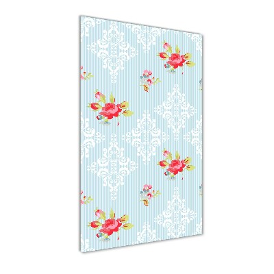 Foto auf glas vertikales Rosen