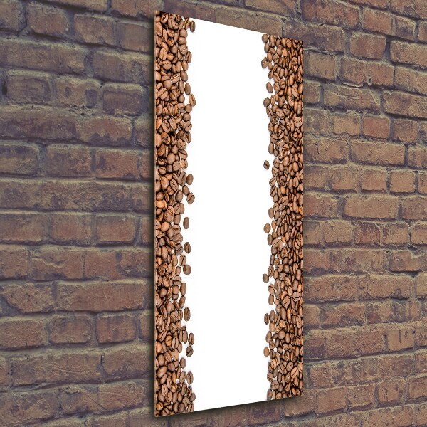 Foto auf glas vertikales Kaffeebohnen