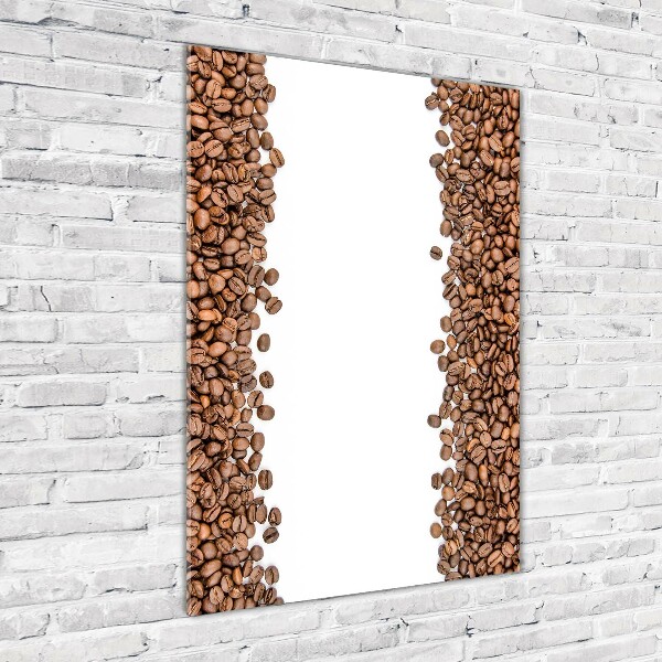 Foto auf glas vertikales Kaffeebohnen