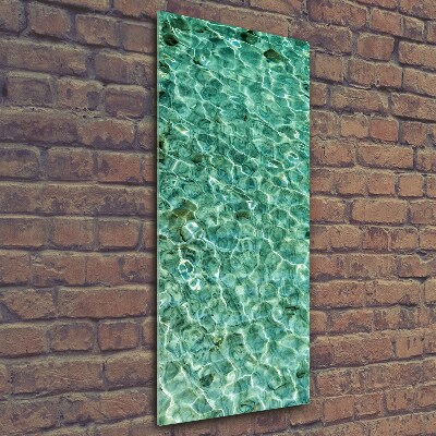 Foto auf glas vertikales Klares Wasser