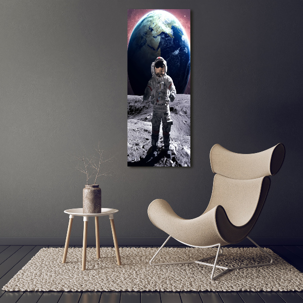 Foto auf glas vertikales Astronaut