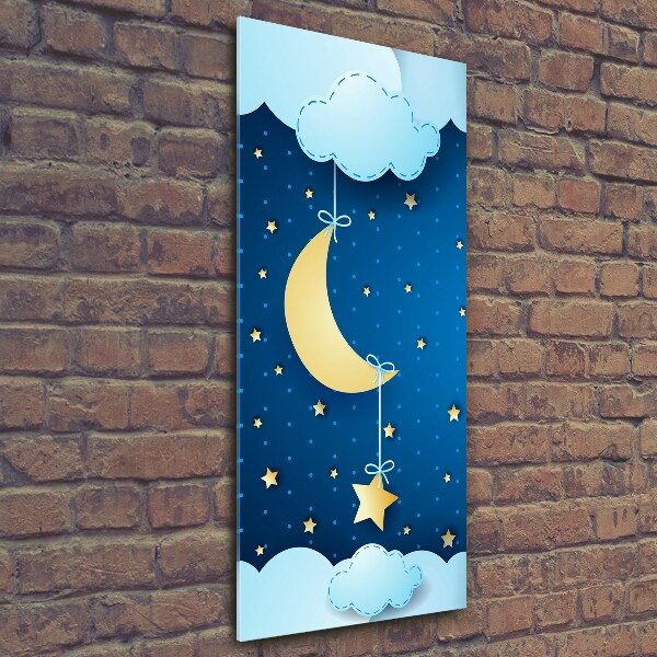 Bild aus glas vertikales Nacht