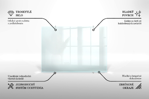 Glas für Küchenrückwand transparent 