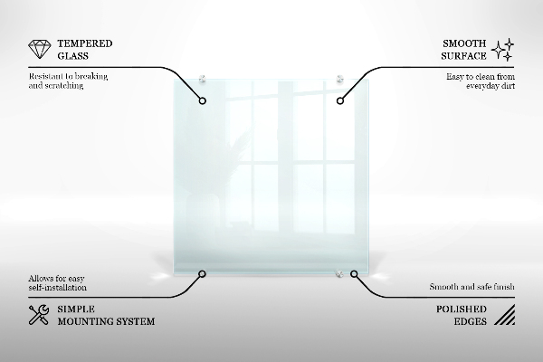 Glas für Küchenrückwand transparent 