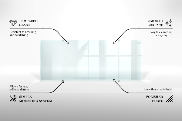 Glas für Küchenrückwand transparent 