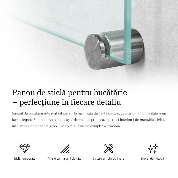 Glas für Küchenrückwand transparent 