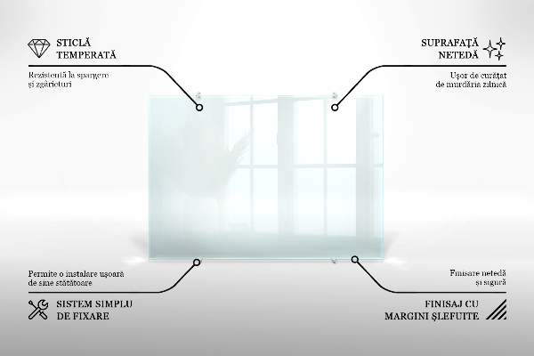 Glas für Küchenrückwand transparent 
