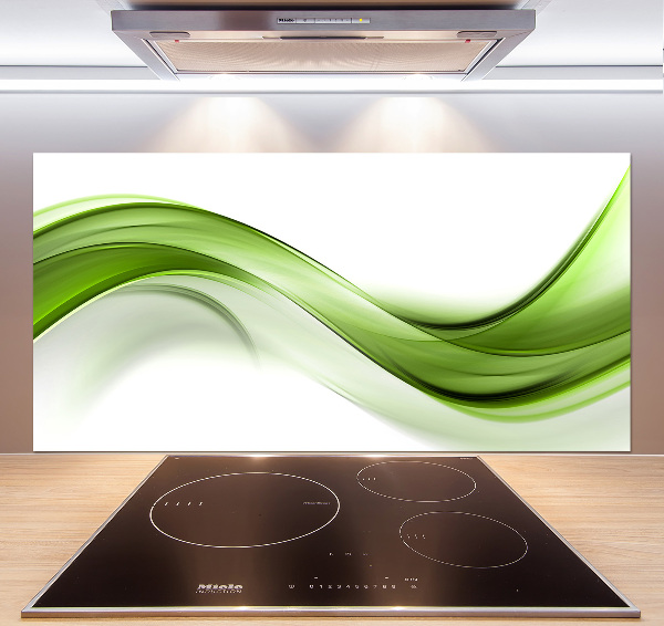 Küchen wandpaneel Grüne Welle