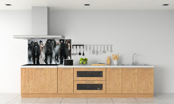 Küchen wandpaneel Pferde im Galopp
