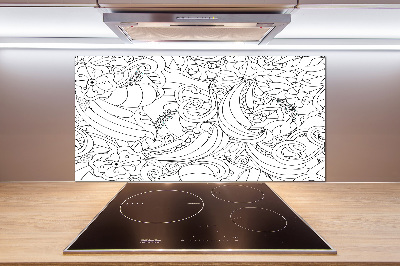 Platte für Küchenrückwand Ornamente