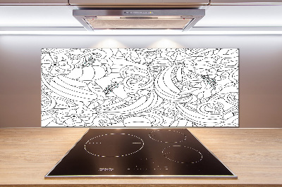 Platte für Küchenrückwand Ornamente