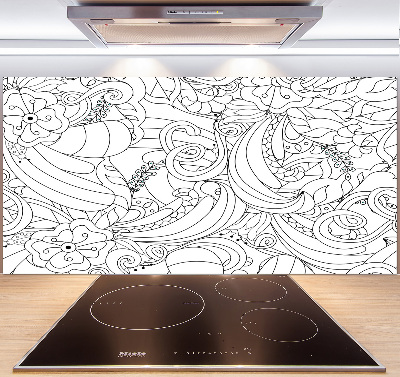 Platte für Küchenrückwand Ornamente