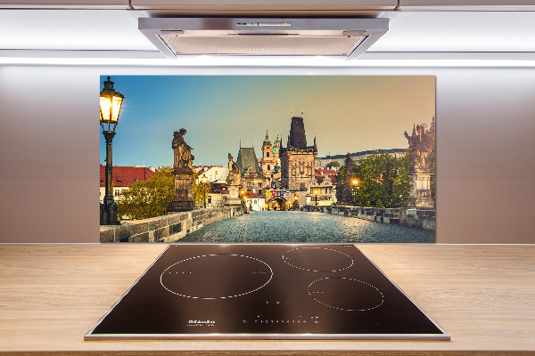 Küchen wandpaneel Prager Brücke, Tschechische Republik