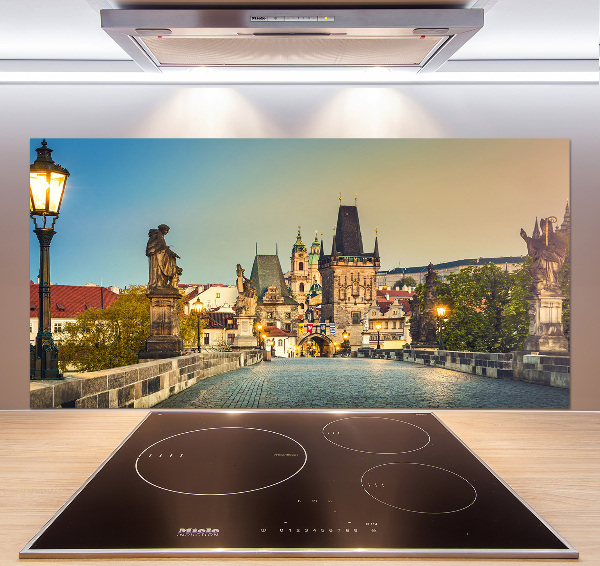 Küchen wandpaneel Prager Brücke, Tschechische Republik