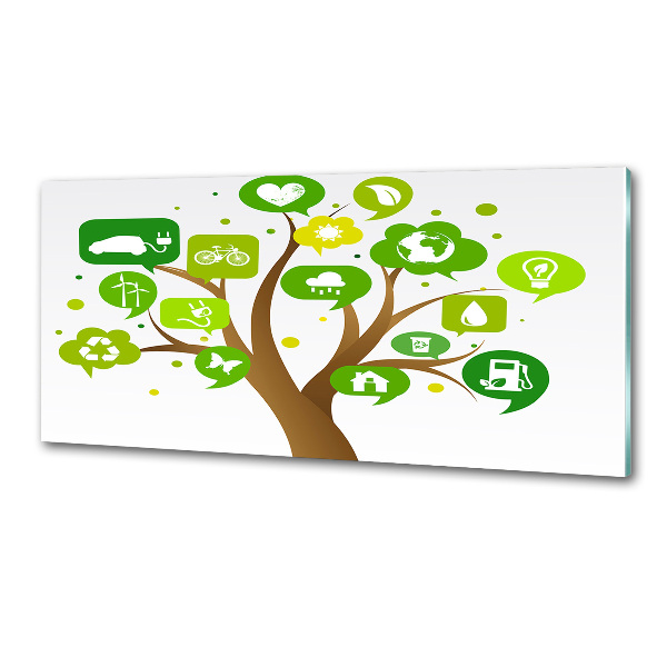 Küchen wandpaneel Ökologischer Baum