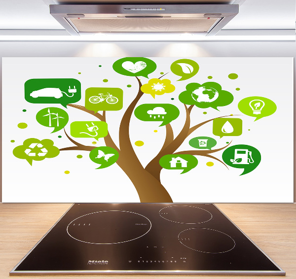 Küchen wandpaneel Ökologischer Baum