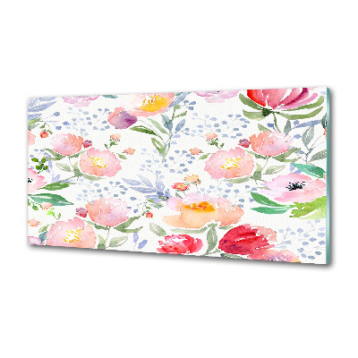 Platte für Küchenrückwand Mohnblumen