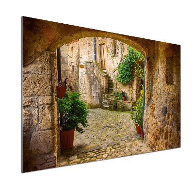 Küchen wandpaneel Eine charmante Straße