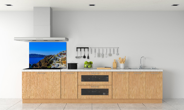 Platte für Küchenrückwand Santorini, Griechenland