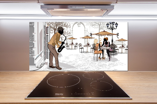 Küchen wandpaneel Straßenmusiker