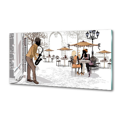 Küchen wandpaneel Straßenmusiker