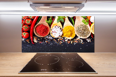 Küchen wandpaneel Gewürzmischung
