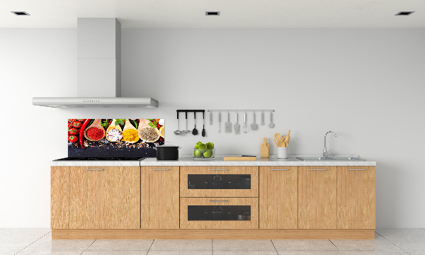 Küchen wandpaneel Gewürzmischung