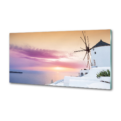 Platte für Küchenrückwand Santorini, Griechenland