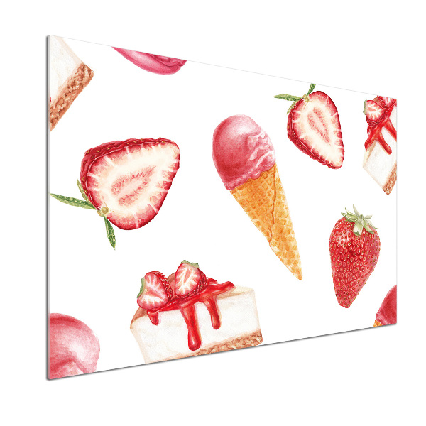 Glasrückwand für die küche Nachtisch