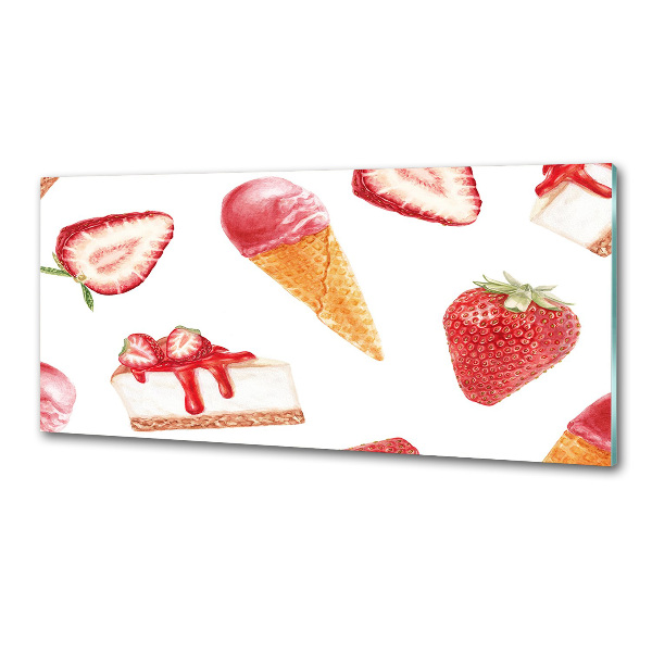 Glasrückwand für die küche Nachtisch