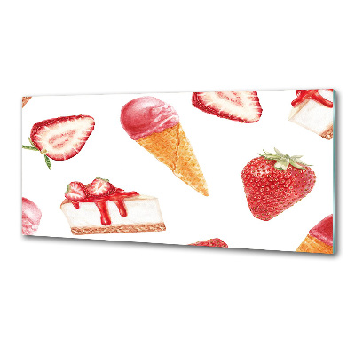 Glasrückwand für die küche Nachtisch