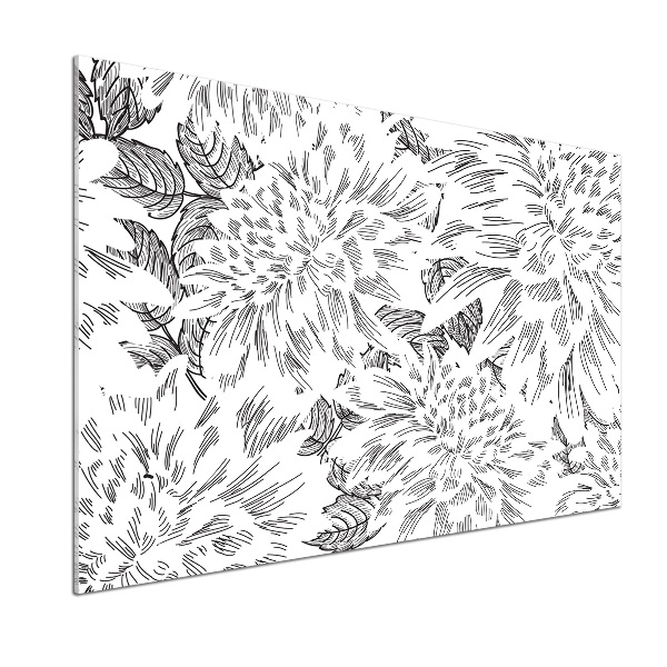 Küchen wandpaneel Blumenmuster