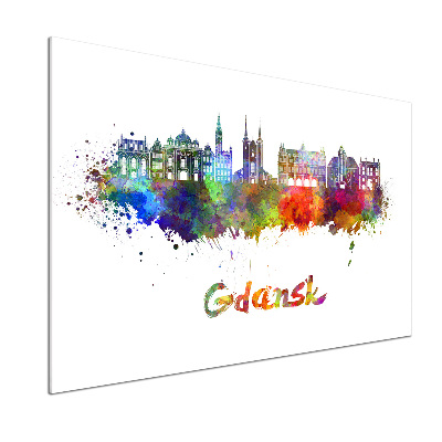 Platte für Küchenrückwand Farbenfrohes Danzig