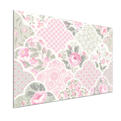 Glasrückwand für die küche Rosen und Schmuck