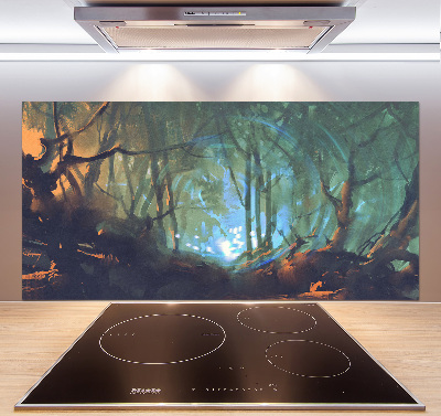 Küchen wandpaneel Mystischer Wald