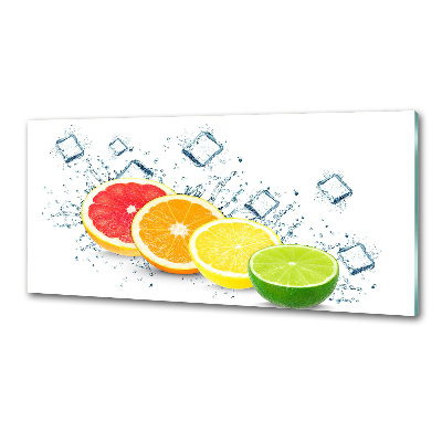 Glasrückwand für die küche Zitrusfrüchte