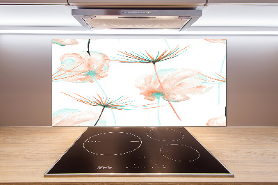 Glasrückwand für die küche Löwenzahn