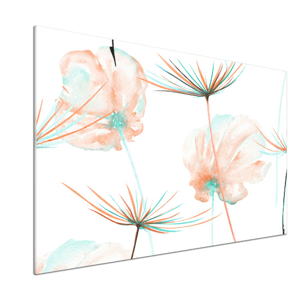 Glasrückwand für die küche Löwenzahn