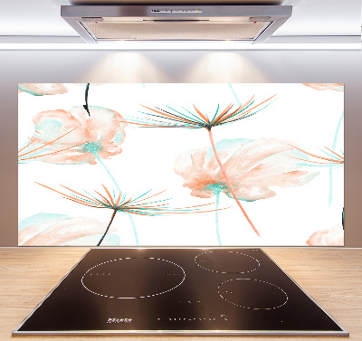 Glasrückwand für die küche Löwenzahn