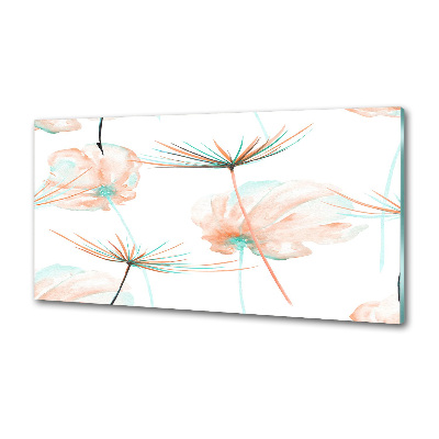 Glasrückwand für die küche Löwenzahn