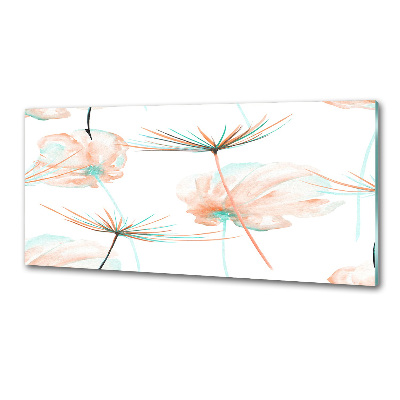 Glasrückwand für die küche Löwenzahn