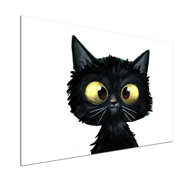 Platte für Küchenrückwand Katzenillustration