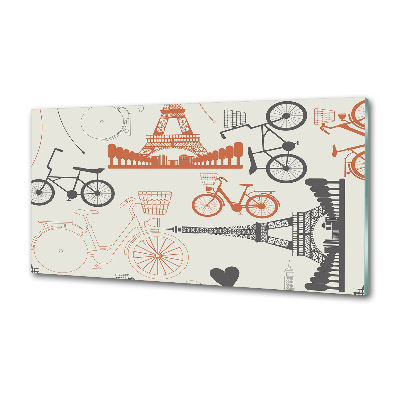 Küchen wandpaneel Symbole Frankreichs