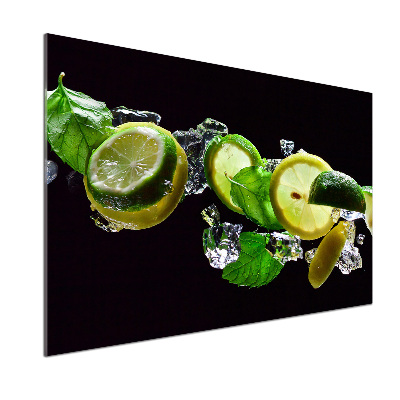 Küchen wandpaneel Limette und Zitrone