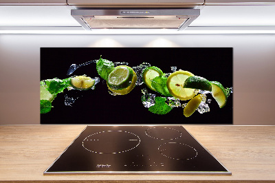 Küchen wandpaneel Limette und Zitrone