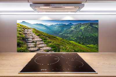 Küchen wandpaneel Pfad in den Tatra-Bergen