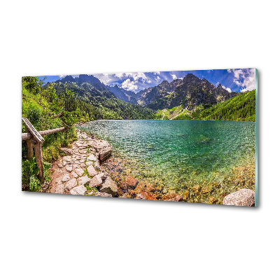 Glasrückwand für die küche Das Meeresauge der Tatra-Berge