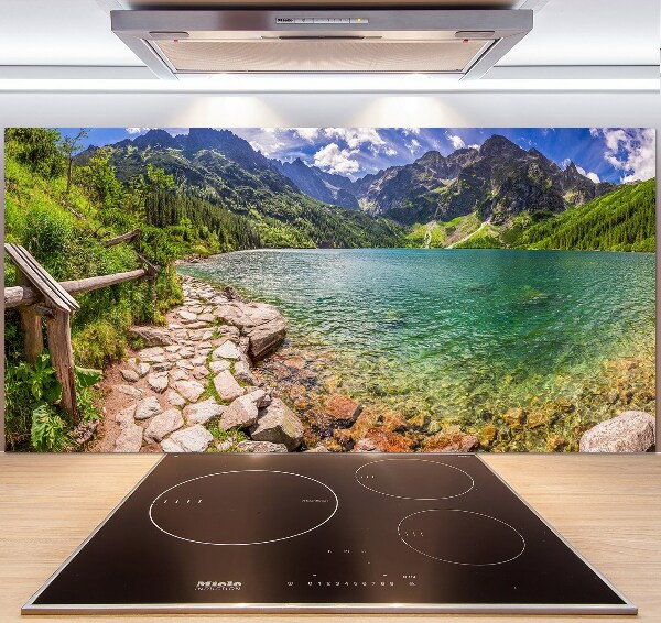 Glasrückwand für die küche Das Meeresauge der Tatra-Berge